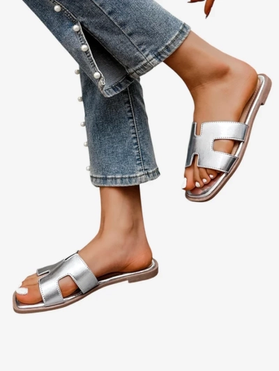 Royalfashion Damen Flip-Flops mit flacher Sohle Eval