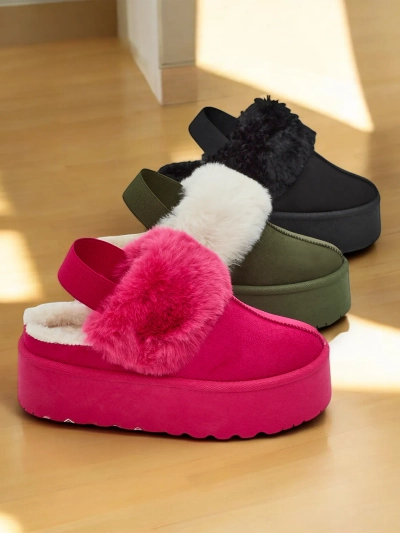 Royalfashion Kurze Damen-Schneestiefel ohne Absätze Vromix