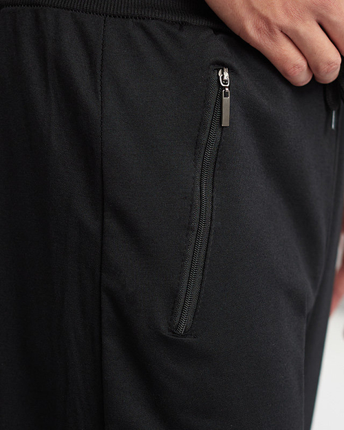 Класичні чорні прямі чоловічі спортивні штани - одяг