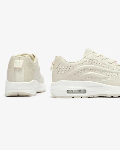 Openwork Damen Sportschuhe in beige Farbe Adetika - Schuhe