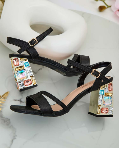 Royalfashion Damen Solepte Strass-Sandalen