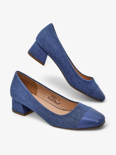 Royalfashion Damen Pumps mit niedrigem Absatz Penolle