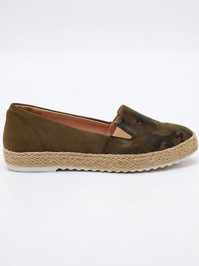 Grüne Espadrilles für Frauen in Nuhente Camo - Schuhe