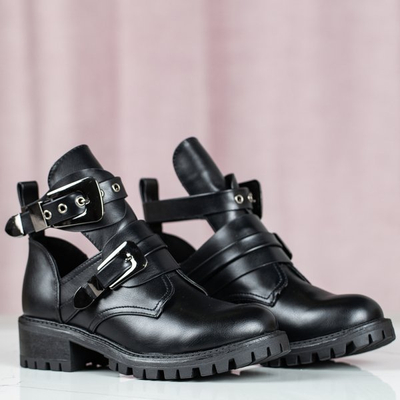 Schwarze flache Absätze Loca - Schuhe 1