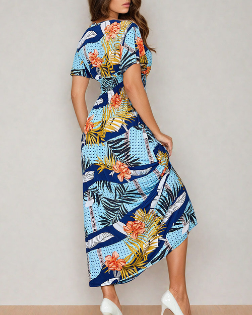 Жіноча сукня міді з принтом Royalfashion