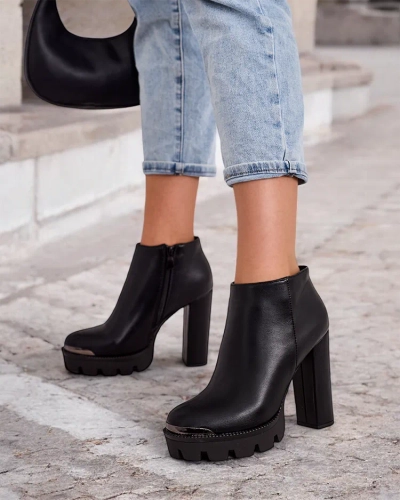 Royalfashion Damenstiefel auf Pfosten Oveneb