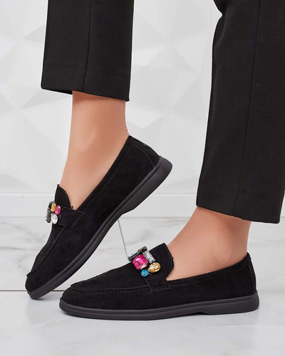 Royalfashion Damen durchbrochene Mokassins Mettele