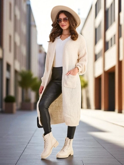 Royalfashion gestrickte Damen-Strickjacke