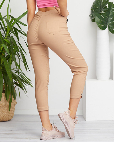 Коричневі жіночі штани PLUS SIZE