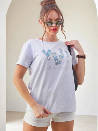 Royalfashion Damen Baumwoll-T-Shirt Ja!