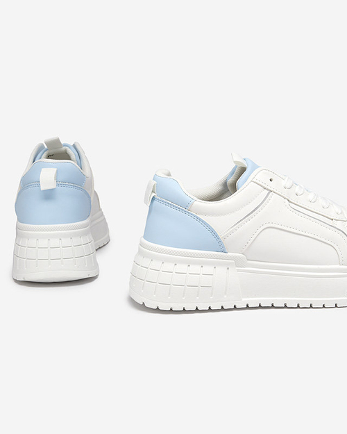 Синьо-білі жіночі кросівки Cerecha з екошкіри - Взуття