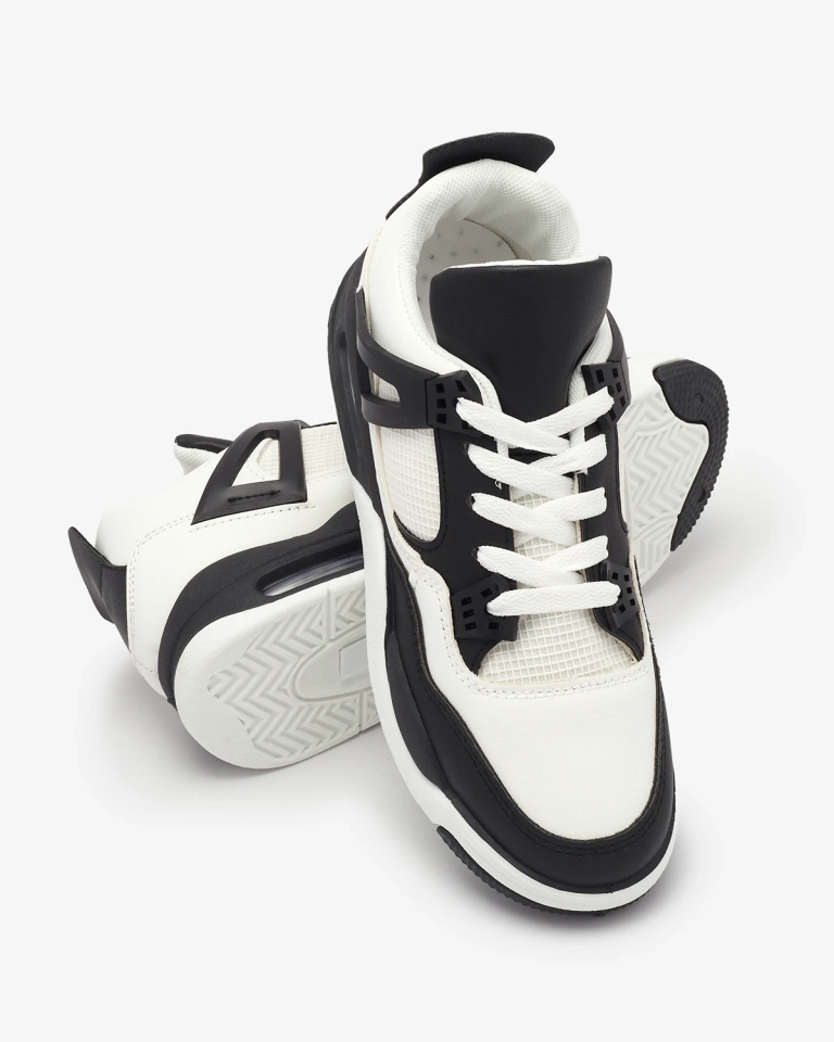 Schwarz-weiße Damen-Sportschuhe Evoile- Footwear