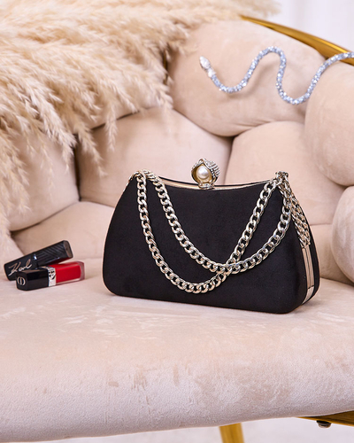 Royalfashion Schwarze Damen-Clutch-Tasche