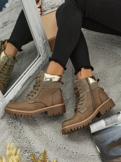 Damen Trapper Stiefeletten Maestroe