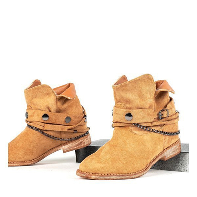 Braune Cowboystiefel auf einem Innenkeil Salem - Footwear