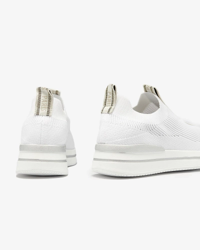 Damen-Slipper mit weißem Schriftzug Cerppa- Footwear