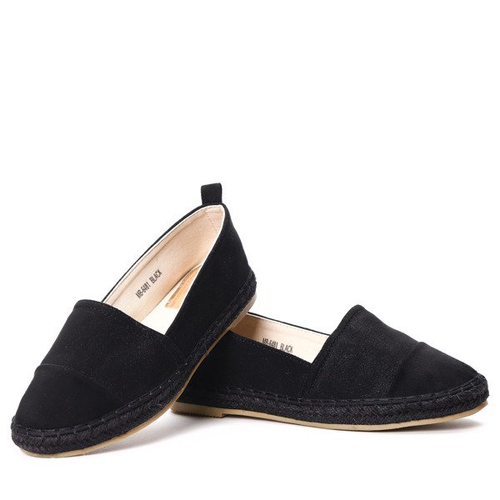 Czarne espadryle- Obuwie