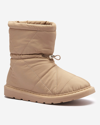 Hellbraune Damen Isolierte Stiefel a'la Schneestiefel Kaliolen - Footwear