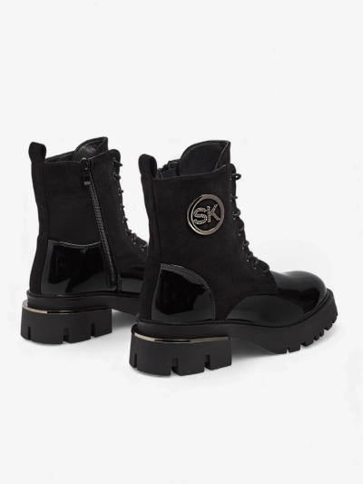 Botki Damskie eko skóra i eko zamsz Lalunes