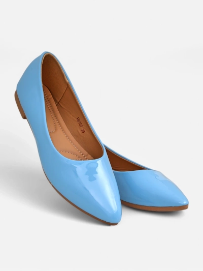 Royalfashion Damen Ballerinas aus patentiertem Kunstleder Aramiese