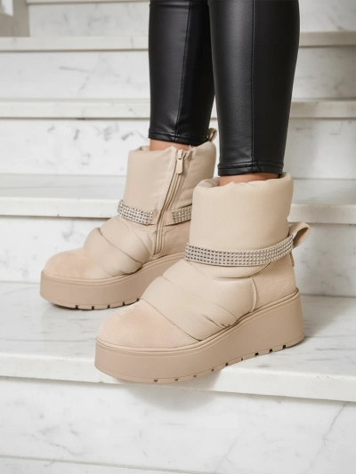 Royalfashion Damen Keilabsatz Schneestiefel Renosi