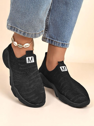 Royalfashion Damen Sport Stoff Slipper Flex Move
