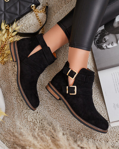 Royalfashion Damen Geronsa Ausschnittstiefel