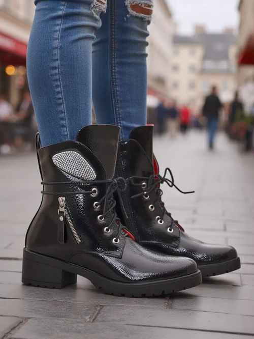 Royalfashion Жіночі черевики на щиколотці робочі черевики Volio