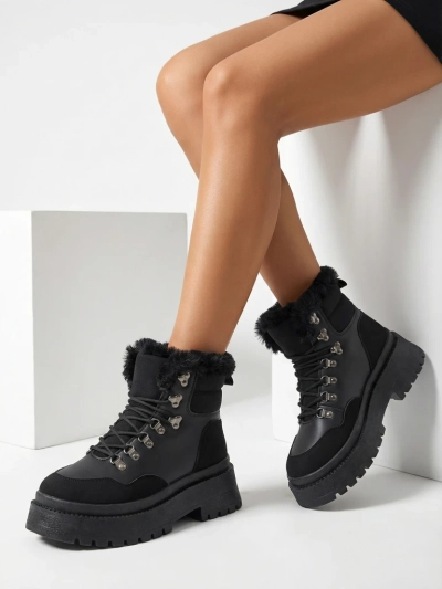 Royalfashion Damen Schnürstiefel Qiroz