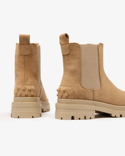 Royalfashion Damen Isolierte Stiefel in camel Comfy Walk