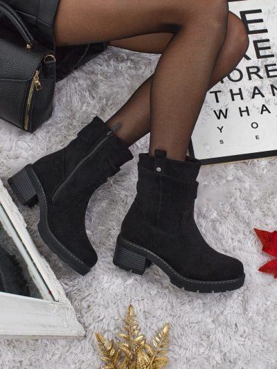 Вищі ботильйони жіночі еко замшеві Carmine