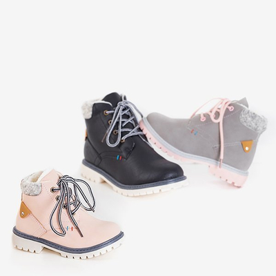 Schwarze isolierte Tiptop-Stiefel für Jungen - Footwear