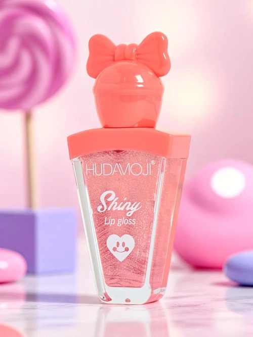 Блиск для губ з блискітками, колір Персиковий