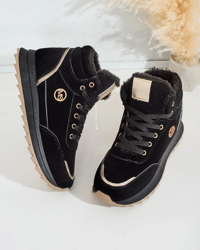 Royalfashion Warmed women's sneakers with fur Casill