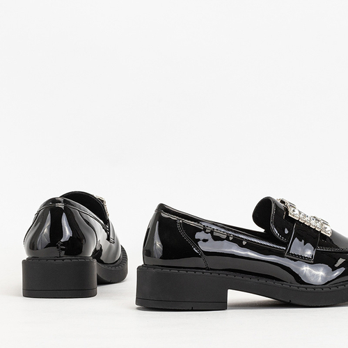 Чорні жіночі лофери Larri