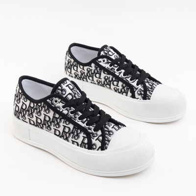 Schwarz gemusterte Mieko Damen-Sneaker - Schuhe