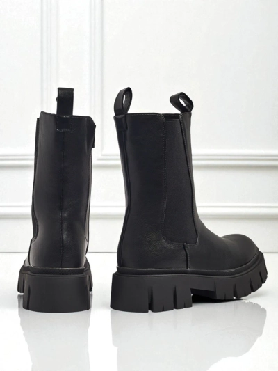 Höhere Damenstiefeletten aus Öko-Leder Dorvella