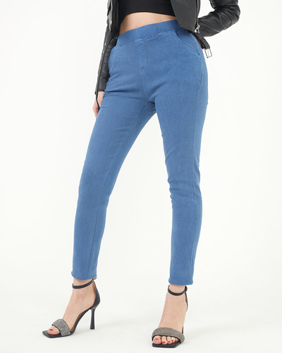 Marineblaue Skinny-Treggings für Damen - Kleidung