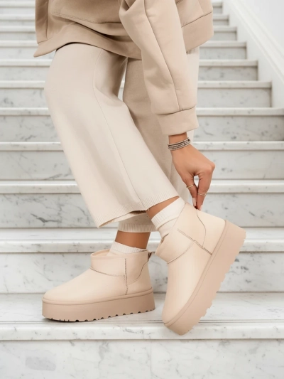 Royalfashion Damen Plateau a'la Schneestiefel Dagodo