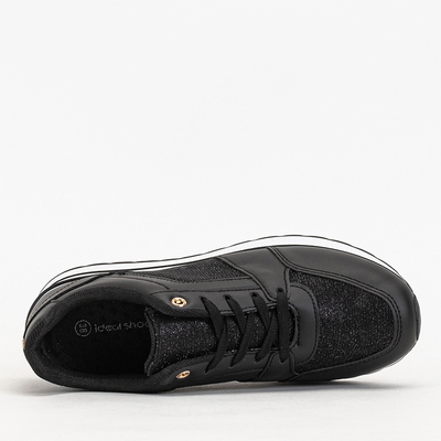 Schwarze Damen-Sportschuhe mit Glitzer Berilan - Footwear
