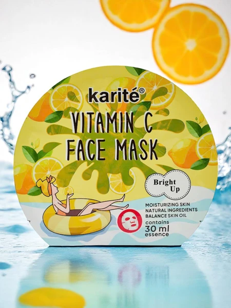 Sheet-Maske mit Vitamin C – aufhellend