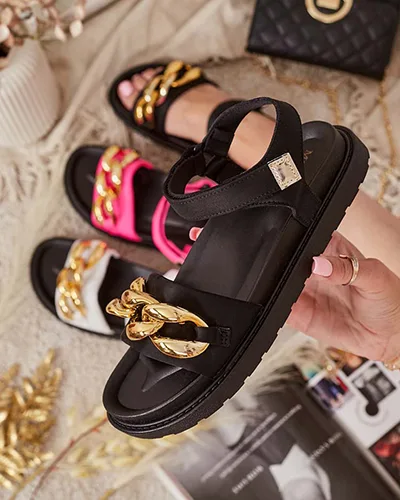 Royalfashion Damen Orette Ketten-Sandalen