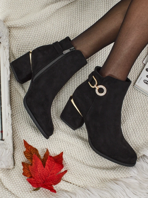 Жіночі ботильйони еко замшеві на підборах Talrima