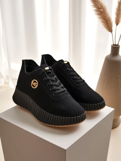 Royalfashion Damen perforierte Sport Sneakers Tobin