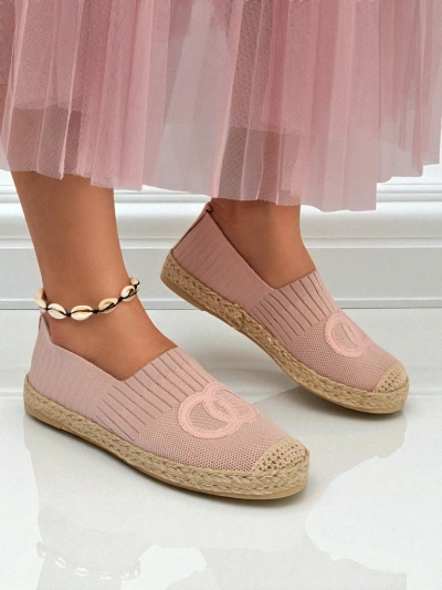 Damen Theodora Espadrilles rosa aus ökologischem Wildleder, flach