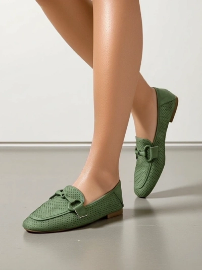 Royalfashion Damen perforierte Loafers Laamba