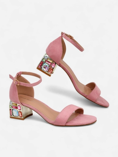 Royalfashion Damen Sandalen mit dekorativem Absatz Ballou