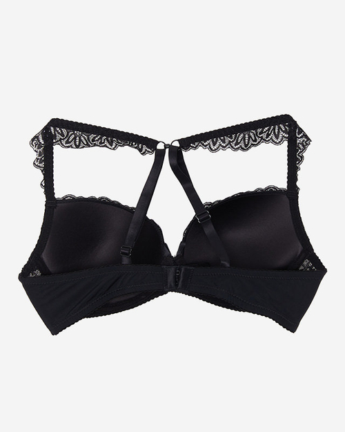 Жіночий чорний мереживний бюстгальтер - Білизна