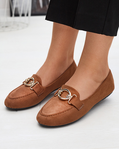 Camel Eco-Wildleder-Loafer Brussi - Footwear