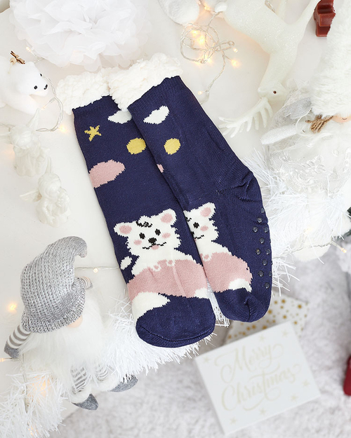Royalfashion Жіночі зимові шкарпетки з різдвяним візерунком